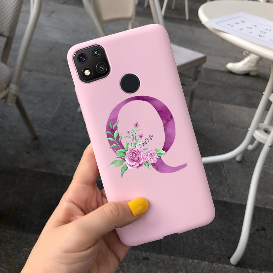 Luxury Letters Case For Xiaomi Redmi 9C 9 C NFC Case Shockproof Bumper Soft Phone Case For Redmi 9 9c 9a Redmi9A 9C 9 Back Cover