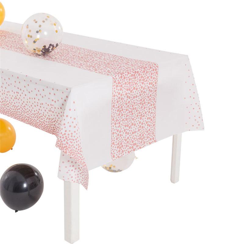 Tablecloth PEVA Dotted Disposable Table Cover Runner Design Party Waterproof Oilproof Tablecloths for Rectangle Tables