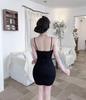 2026 Nightclub Hot Girl Low-Cut V-Neck Floral Bodycon Spaghetti Strap Dress