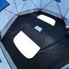 Hexagonal Ice Fishing Tent, 3.5m, Cotton Insulated for Cold Protection, Blue, Fits 6-8 People, Ideal for Winter Outdoor Fishing.