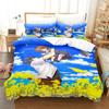 Bequemes Anime-Print-Bettwäsche-Set Mit Bettbezug und Kissenbezügen Einzel-Twin-Voll-Queen-King-Größen Für Erwachsene und Kinder