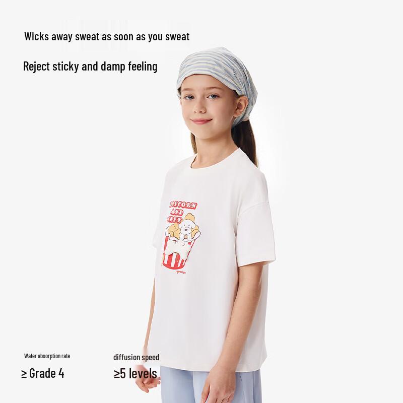 YEEHOO Girls' Short Sleeve Round Neck T-Shirt
