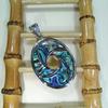 Shell Inlay Geometric Pendant Necklace With Diy Charm For Fashion Enthusiasts