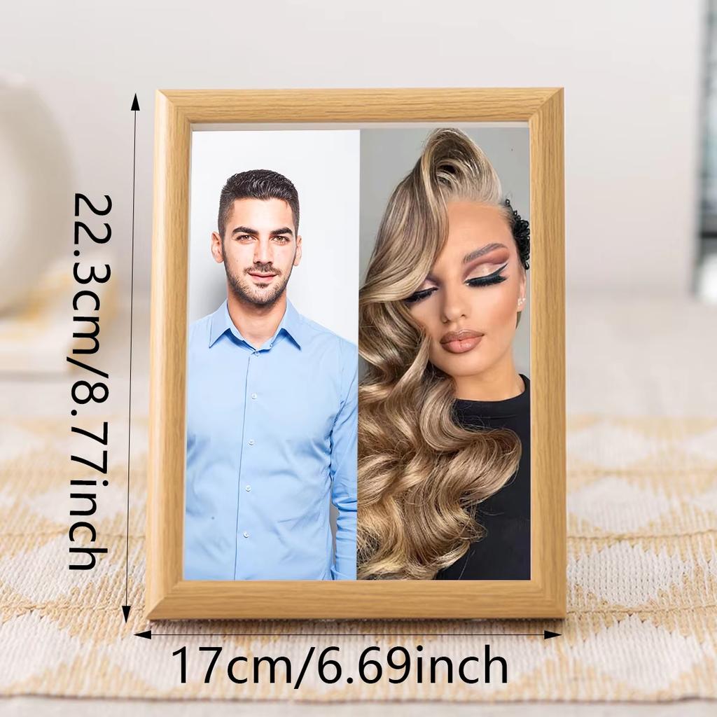 Personalized wooden photo frames, custom photo frame ornaments, simple holiday gifts indoors, commemorate precious memories