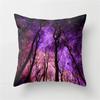 2024 Galaxy INS Wind Purple Geometric Moon Print Pillowcase Living Room Office Sofa Cushion Cover Waist Pillowcase 45*45CM