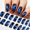 16 Tip UV Polish Nail Strips 3D Glitter Marble Full Cover Nail Wraps New Manicure Stickers  Women