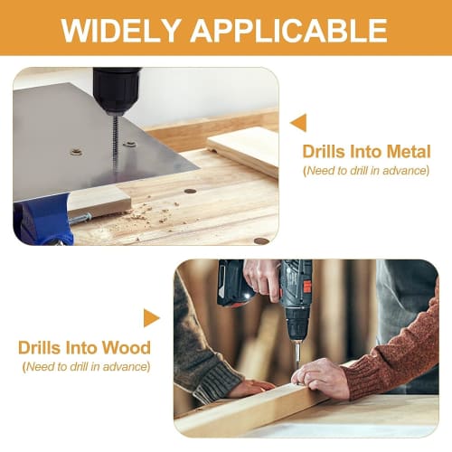 TAORAYO Black Cross Recessed Countersunk Wood Screws, 220 Pieces, 7 Sizes (3.5mm X 16mm/20mm/25mm/30mm/35mm/40mm/50mm), Self-Tapping Screws, Truss Hea