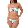Be You Womens/Ladies Tropical Leaves Waist Tie Bikini Bottoms