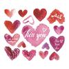  Valentine's Day Wall Sticker Removable Love Hearts Decal Home Decor