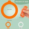 6PCS Silicone Jar Gaskets 3.75Inch Rubber Seals Rings for Glass Jars Airtight Gasket Sealing Rings for Regular Mouth Canning Jars,Leak Proof Rubber