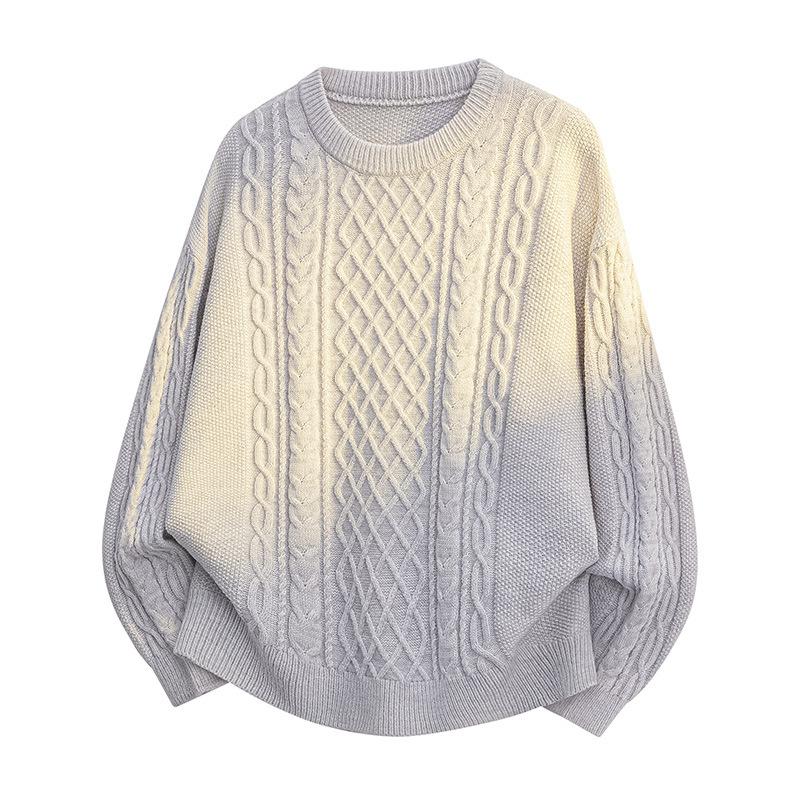 Pullovers Long Sleeves Sweaters Unisex Jumper Paragraph Autumn Winter Tops Couple Wool Sweater Loose Pullover Round Neck Men's Bottoming Knit Sweater