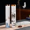 Hand-Painted Ceramic Incense Holder with Sandalwood Incense, Gift Box Included
