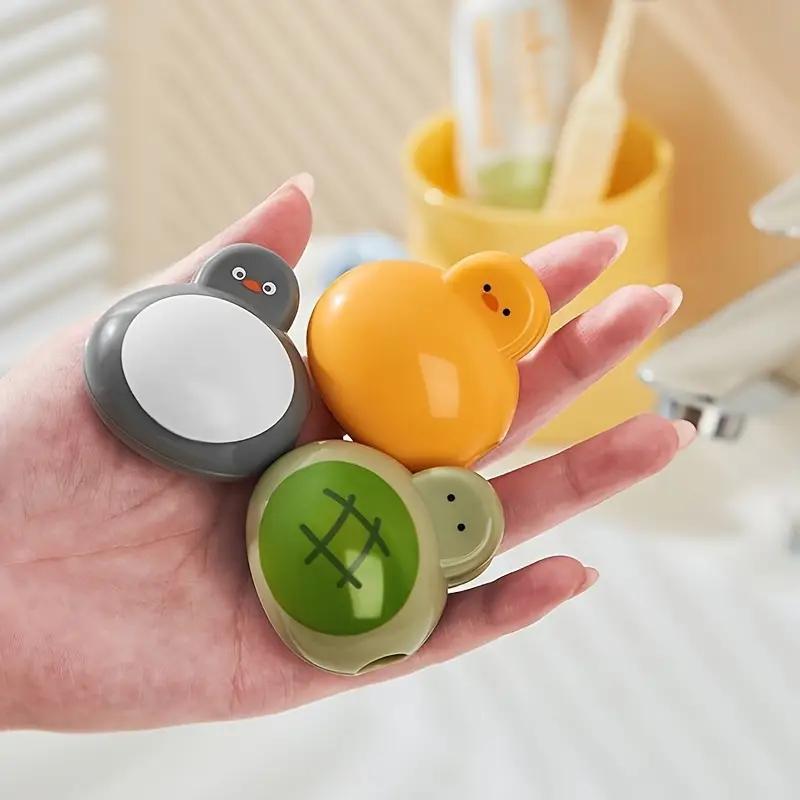 Toothbrush head protective cover storage clip home portable travel electric toothbrush dust cap cover cartoon storage box