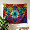 Highly Detailed Vibrant Bohemian Mandala Tapestry Wall Hanging Poster Art Ethnic Tribal Boho Psychedelic Fabric Home Decor Polye