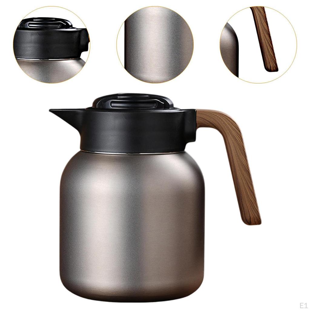 1200ml Coffee Carafe for Beverages, Portable Insulated Container Kitchen And Travel
