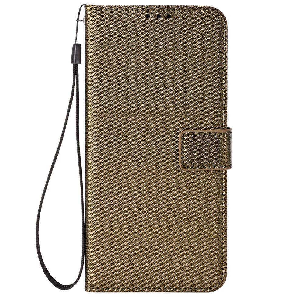 For Oppo A18 4G/A38 4G Leather Phone Case Stand Diamond Texture Protective Phone Cover