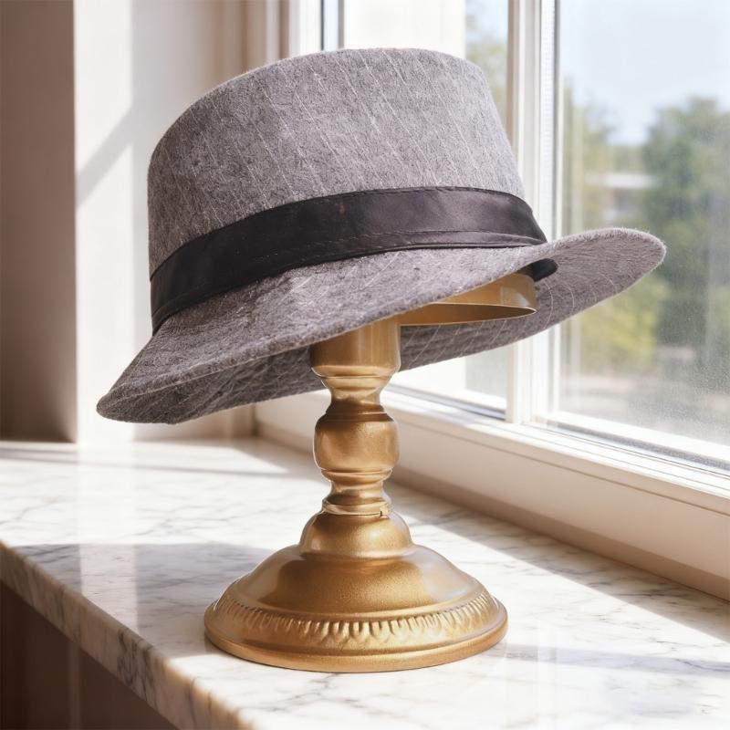 Supporto Metallico per Parrucche Stand Espositore per Cappelli Con Base Antiscivolo Design Ventilato Per Parrucche Cappelli Esposizione Accessori