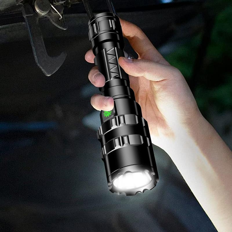 Strong Flashlight USB Rechargeable Outdoor Torch Multi-Mode Portable Waterproof Flashlight For Hunting Hiking Climbing Adventure