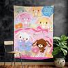 Sugarbunnies Anime Kawaii Movie Anime Tapestry Hanging Tarot Hippie Wall Rugs Dorm Home Decor