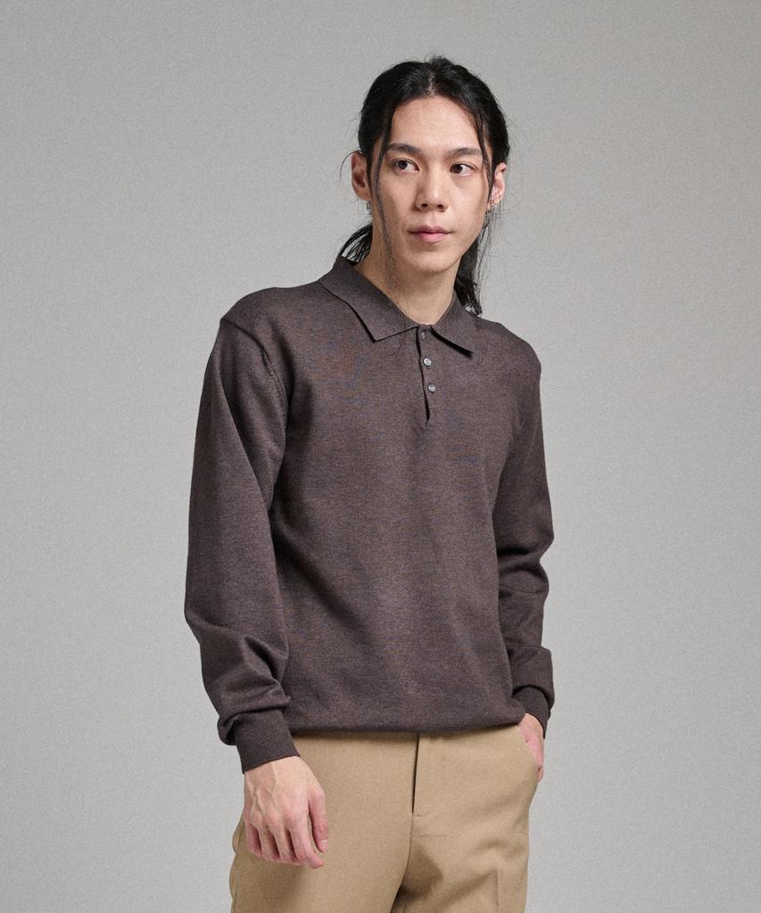 ANALOG MOOD [2Pack] Semi-Collar Neck Knit ( 11 Colors )