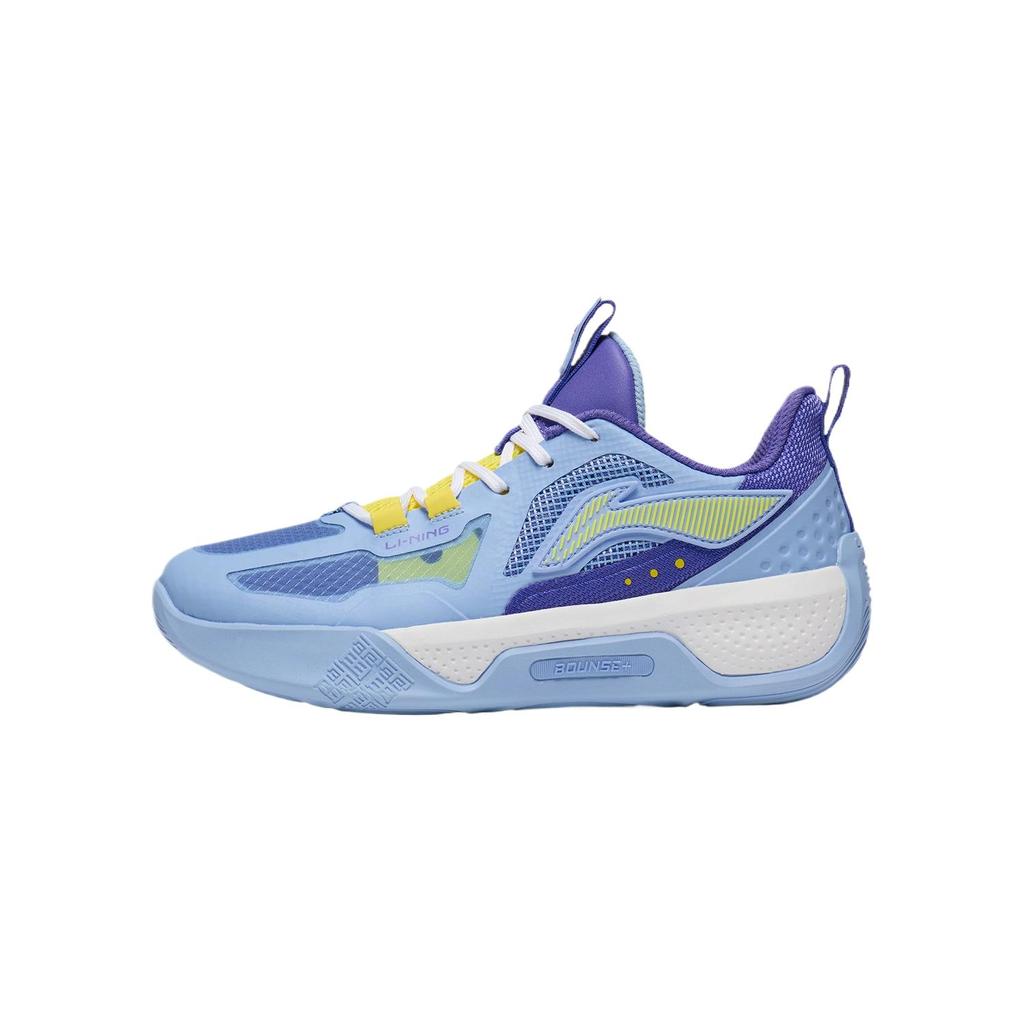 Li Ning Teen Shadow Lightweight Basketball Shoes Kids Sneakers Blue Purple YKBT054-7