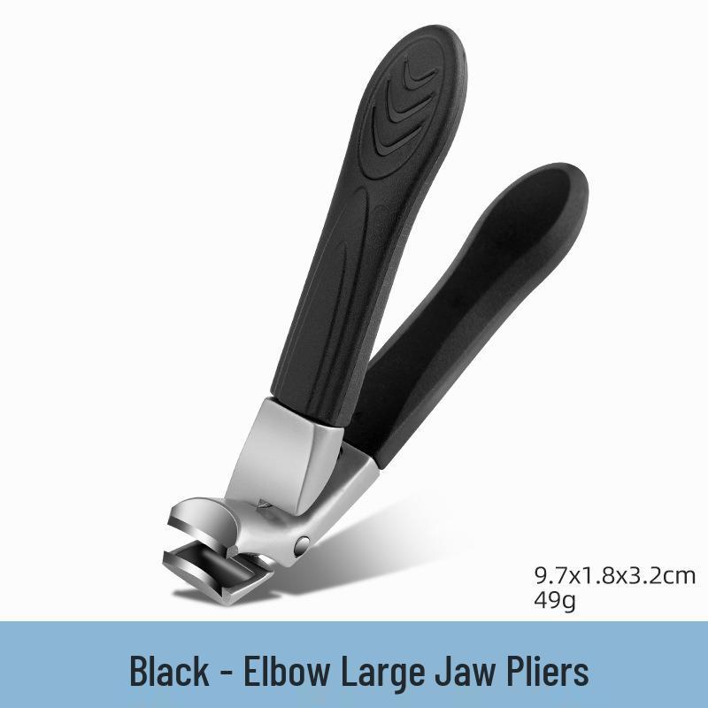 Stainless Steel Large Curved Head Anti-Splash Nail Clippers for Thick Nails