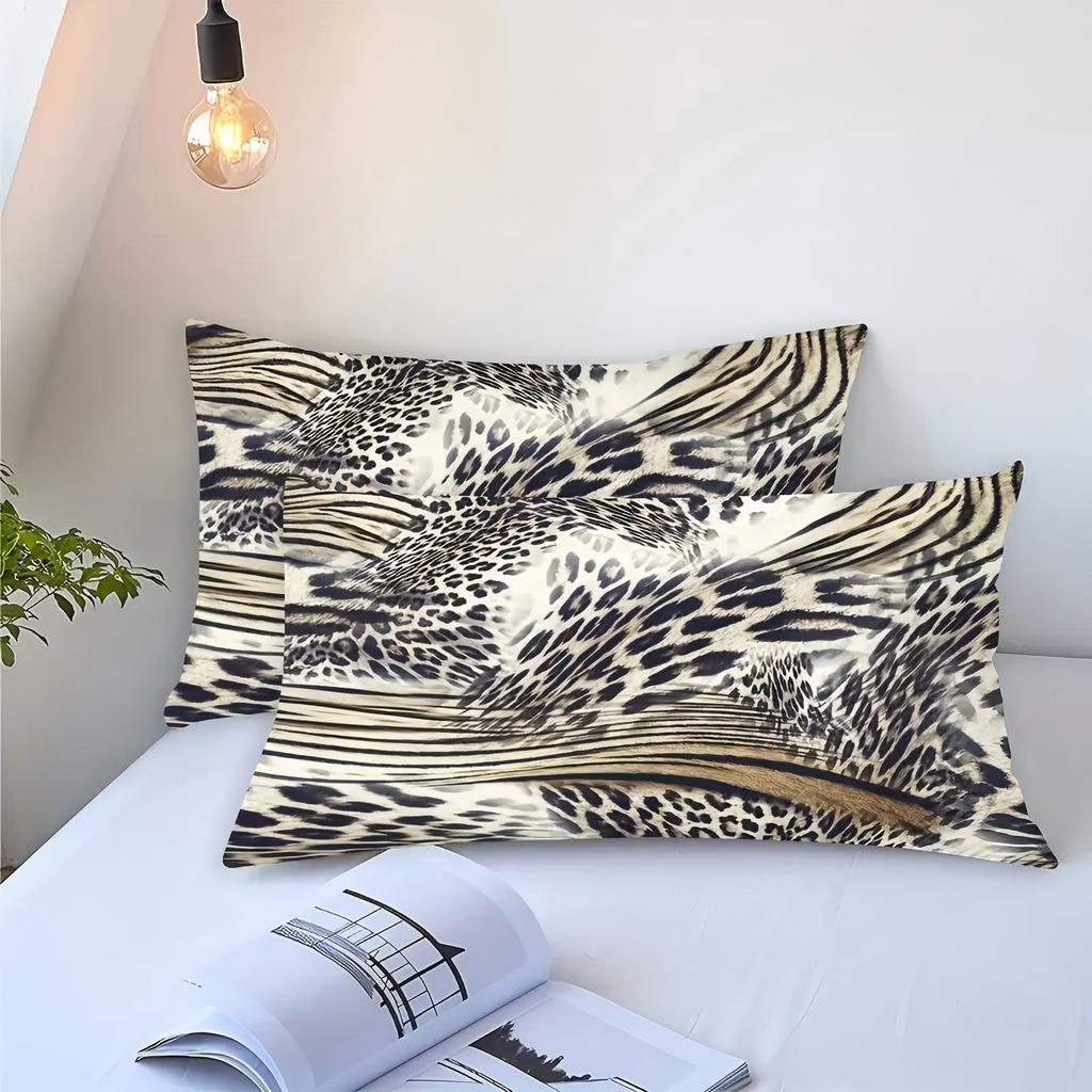 Fashion Leopard Print Pattern 3D Printed Quilt Cover Home Textile Soft Comfortable Duvet Cover Pillowcase Modern Art Bedding Set