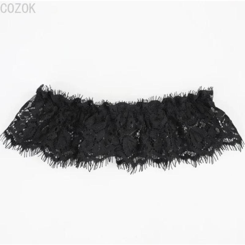 Hochzeitsparty Braut Spitze Floral Blau Beinring Schlaufe Strumpf Damen Mädchen Sexy Schleife Prinzessin Cosplay Strumpfhalter Gürtel Zubehör