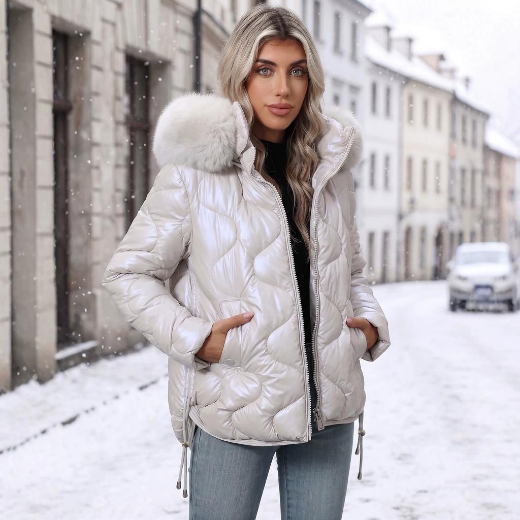 2026 Women's Short Thickened Cotton Jacket Cotton Coat Loose Warm Fashion Cotton Coat Coat