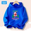 Merry Christmas Kids Hoodie- Santa Claus Printed Sweatshirt for Boys Girls, Festive Holiday Pullover Children's Clothes SDLR2