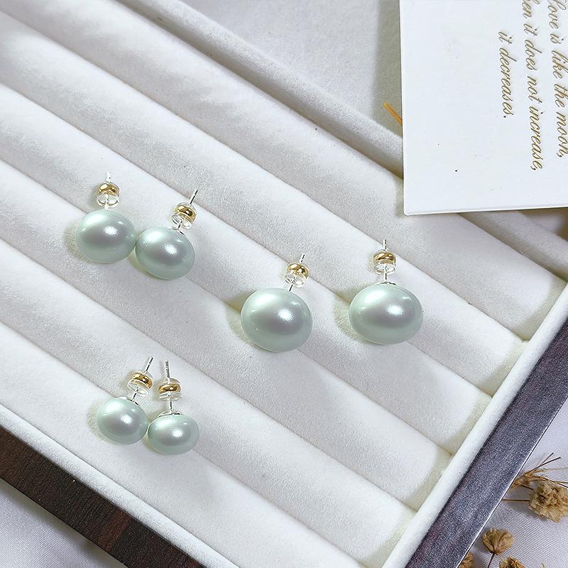 2025 Cherry Blossom Pink Pearl Stud Earrings for Women | Niche Design Ear Clips | High-End Jewelry