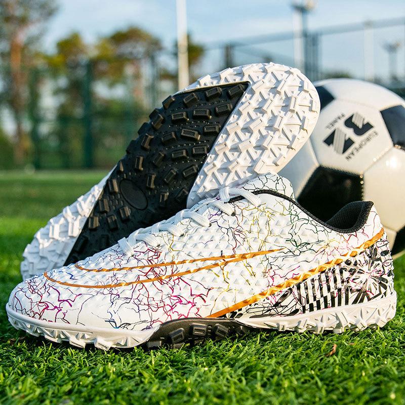 New Professional Football Shoes Men's and Women's AG Long Nails TF Broken Nails Youth Students Grass Competition Training Shoes