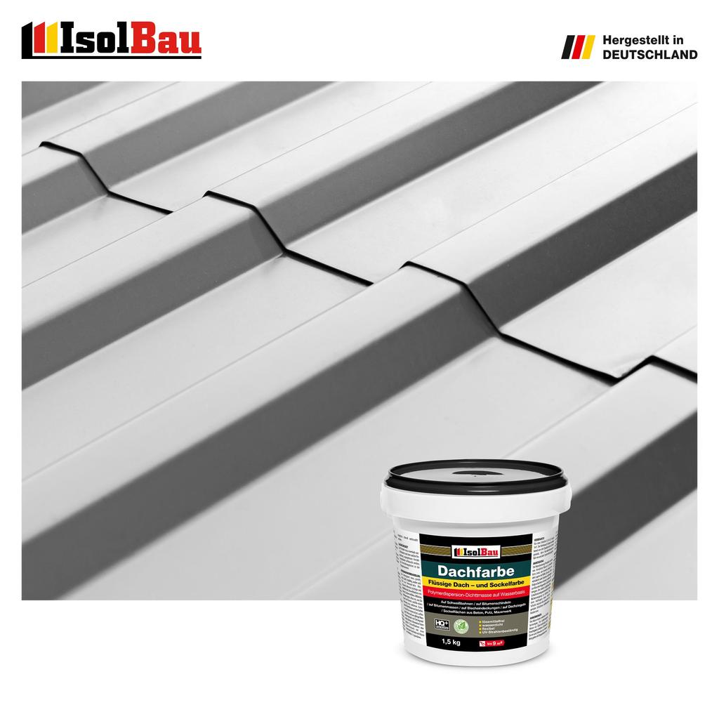 IsolBau Roof Paint Dachfarbe Stone Gray 1.5