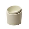 Pet Feeder Water Bowl with Stand and Slant, 350ml, for Dogs and Cats, High Stone Sand White