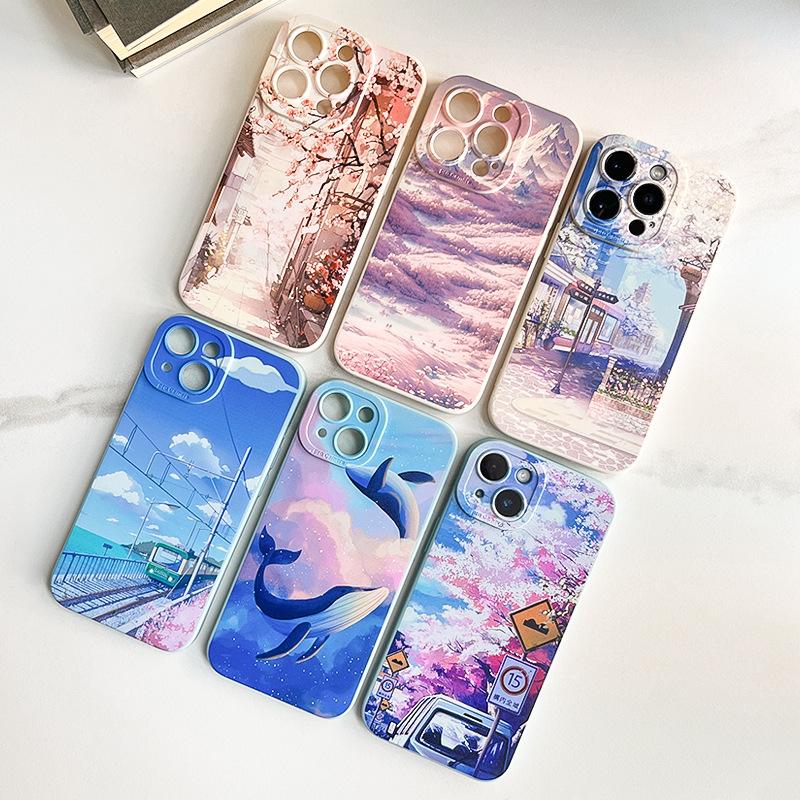 New Graffiti Soft Shell Protective Cover for Apple Mobile Phone 12/13/12 Pro.