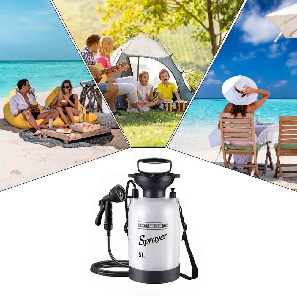 Hand‑Pump Hand Press Portable Shower Manual Air Pressure Sprayer Car Wash Tool Outdoor