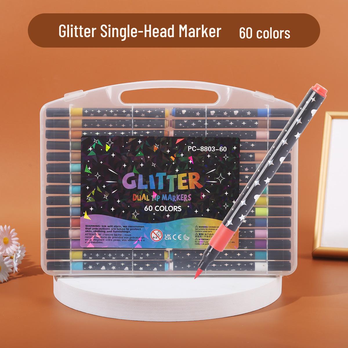 

Двоколірний хайлайтер з ефектом світіння для дитячих малюнків та журналів