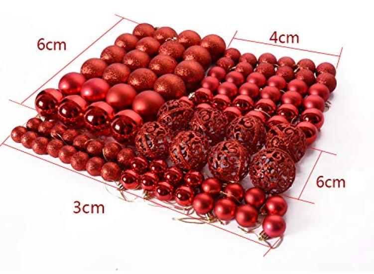 Christmas Luxury Set of Christmas Tree Gorgeous and Perfect for Christmas Beautiful Gold Ball Christmas DIY E-Fly Ornaments, 100, Ornaments, Stylish,