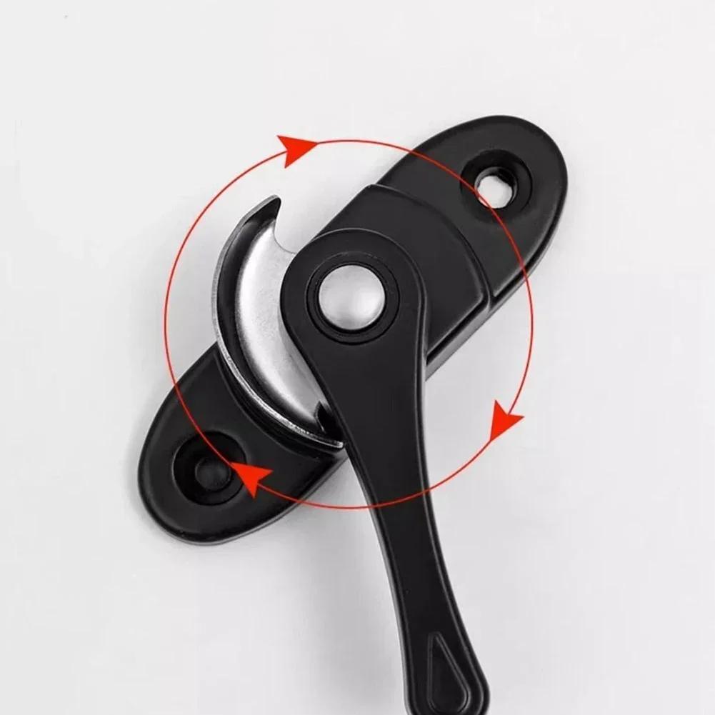 Window Hook Lock Aluminum Alloy Window Sash Blocking Lock Universal Sliding Door Lock Buckle With Hook Hardware Limiter Latch