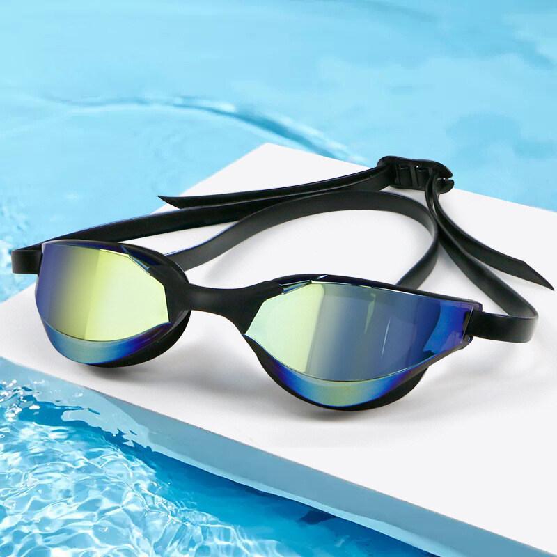 Ochelari de înot profesioniști pentru adulți, impermeabili, anti-ceață, protecție UV, bărbați, femei, placați cu argint, ochelari de înot de curse