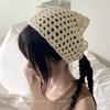Neues Vintage Hohlstrick Dreieck Kopftuch für Damen Sommer Gestricktes Reise Stirnband Haartuch Foto Requisiten Mädchen Haar Accessoires