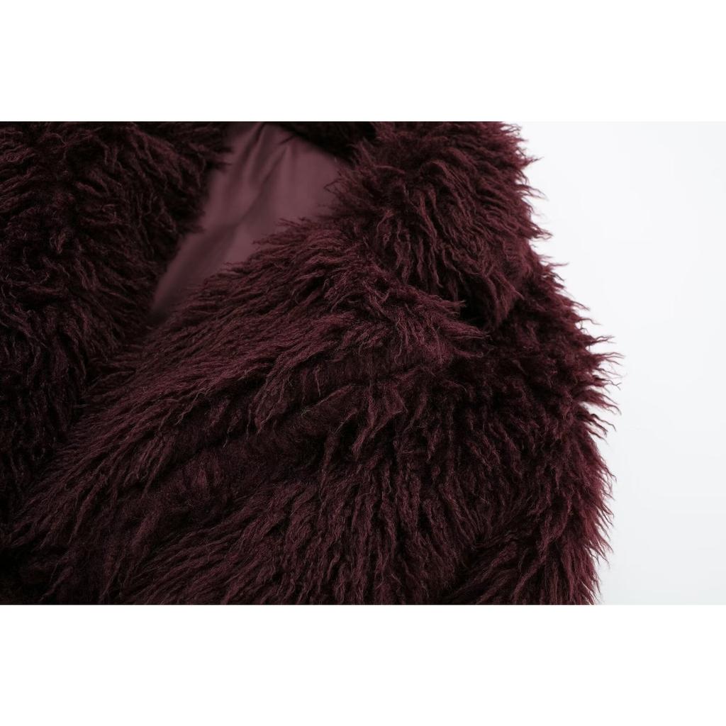 GMXIA Dámské Vintage ležérní jednobarevný potisk Podzim Zima Dlouhý rukáv POLO bundy a kabáty