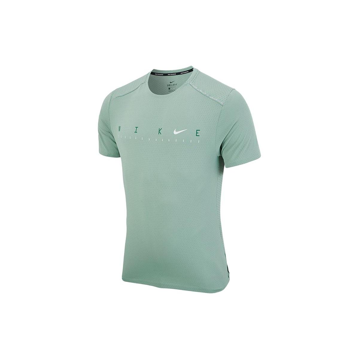 Nike Dri-Fit Miler Future Fast T-Shirt Green Men s DD1586-352 S