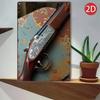 1PC 2D Flat 8*12inch Metal Sign Vintage Shotgun Rustic Metal Art Decor