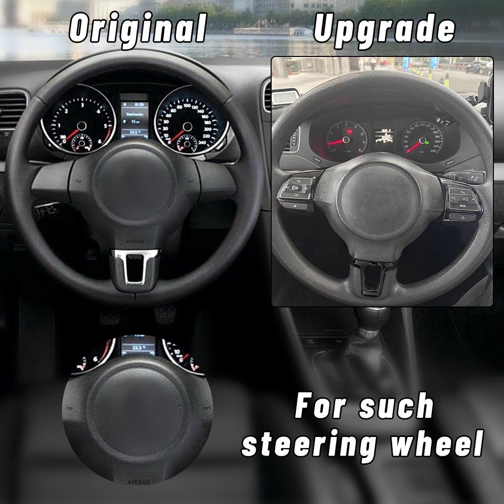 LED Steering Wheel Button remote control switch touch screen volume for VW Golf MK6 Polo Jetta MK5 Touran Caddy Bora accessories