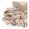 Standard Thickness Folded Shogi Board Set with Handy Wooden Pieces! Shogi Set Shin Katsura No. 6 Folded Shogi Board Set (wooden Shogi Pieces Made of