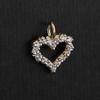 925 Sterling Silver Gold Plated White Cubic Zirconia Pendant Round Minimal Handmade Fine Jewelry Gift for Her