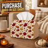 1pc Autumn Party Tissue Box, Minimalist Botanical, Multifunctional Tissue Holder, Maple Leaf Scatter, Outdoor Picnic Party Supplies, Desktop Tissue St
