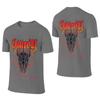 Sauron Metal Japanese Style Reversible Tshirt Loose Lazy Suitable For All Seasons Basic Tee