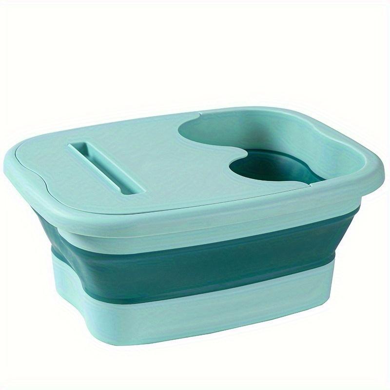 Footbath Bucket With Lid Foldable Footbath Massage Bucket Soaking Bucket Folding Basin Bucket Household Sauna Bathtub Pedicure